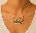 Invisible Peacock Pearl Necklace