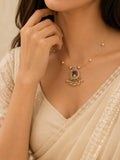 Elegant Gold-Tone Pearl Necklace