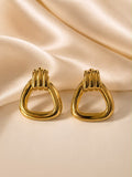 Luna Anti-Tarnish Geometric Stud Earrings