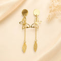 Butterfly Leaf Drop Earrings