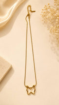 Minimalist Butterfly Pendant Necklace