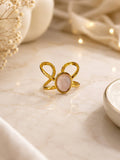 Rose Quartz Statement Ring