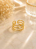 Triple Heart Adjustable Ring