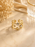Celestial Moon & Sun Adjustable Ring