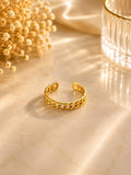 Classic Cuban Chain Adjustable Ring