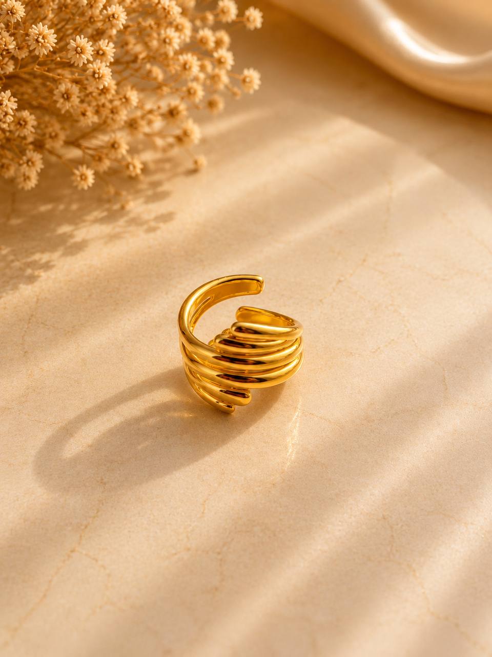 Minimalist Multi-Layer Adjustable Ring