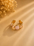 Blush Pearl Multi-Stone Adjustable Ring
