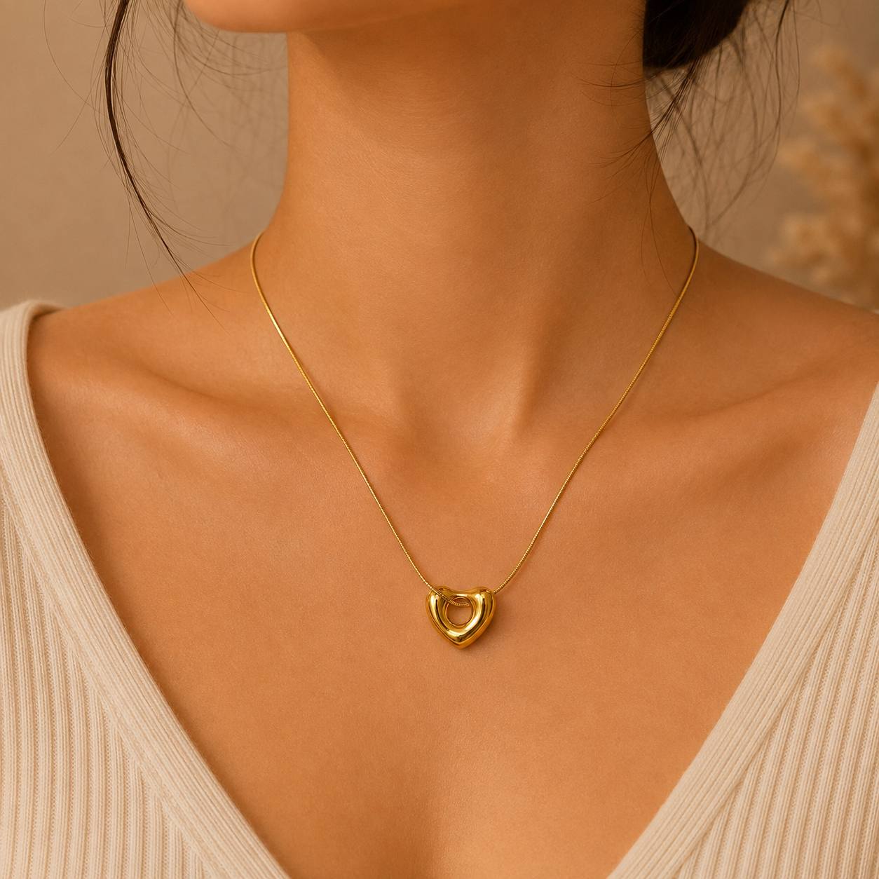 Classic Heart Pendant Necklace