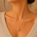 Elegant Anti-Tarnish Teardrop Pendant Necklace
