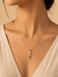 Elegant Tulip Drop Anti-Tarnish Necklace