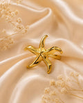Gold Starfish-Inspired Anti-Tarnish Ring