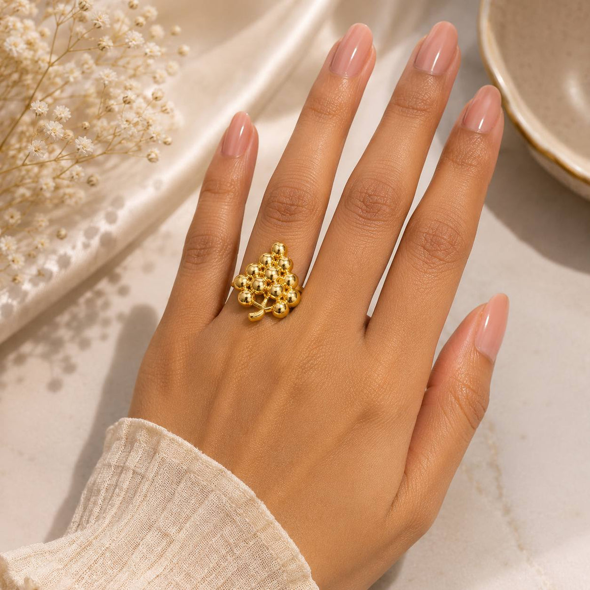 Elegant Anti-Tarnish Ring